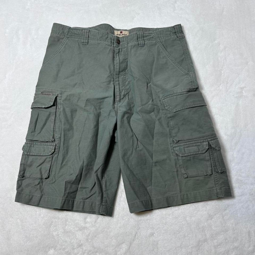 Woolrich‎ green cargo shorts 36 #outdoor #summer